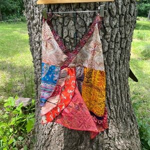 ⭐️Karma Collection Boho Silk Halter in size M